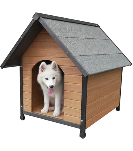 木製犬小屋 Amazon.co.jp: 木製の犬小屋-木製の動物小屋、屋外ペットログ